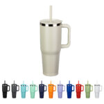 SENSO® Summit 40 oz Insulated Stainless Steel Travel Mug with Press-In Str - 1