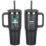 SENSO® Summit 40 oz Insulated Stainless Steel Travel Mug with Press-In Str - 6