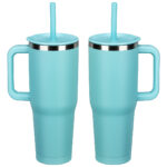 SENSO® Summit 40 oz Insulated Stainless Steel Travel Mug with Press-In Str - 9