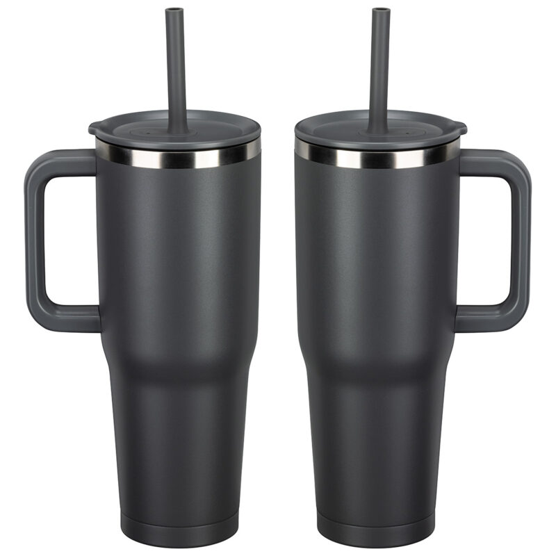 SENSO® Summit 40 oz Insulated Stainless Steel Travel Mug with Press-In Str - 7